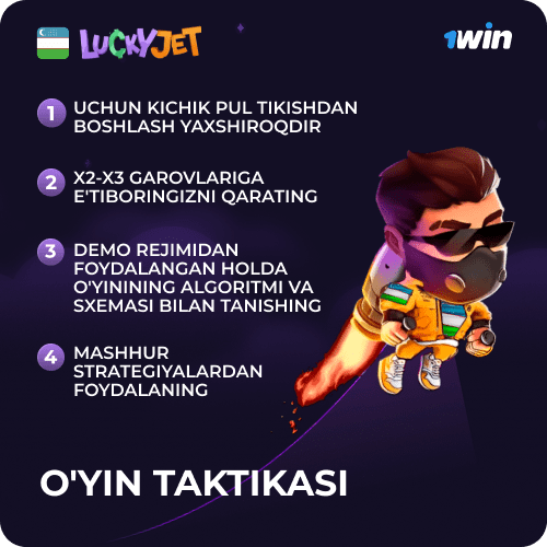 Lucky Jet taktikasi